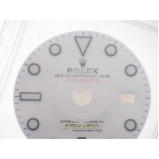 Quadrante bianco chromalight Rolex Explorer 2 42mm ref. 216570 nuovo B13/216578-11-K1